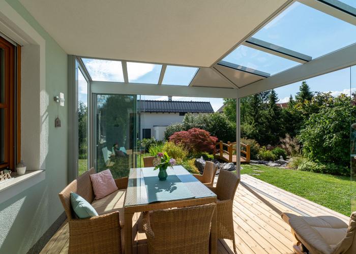 Sommergarten in Bruck an der Leitha aus Aluminium.