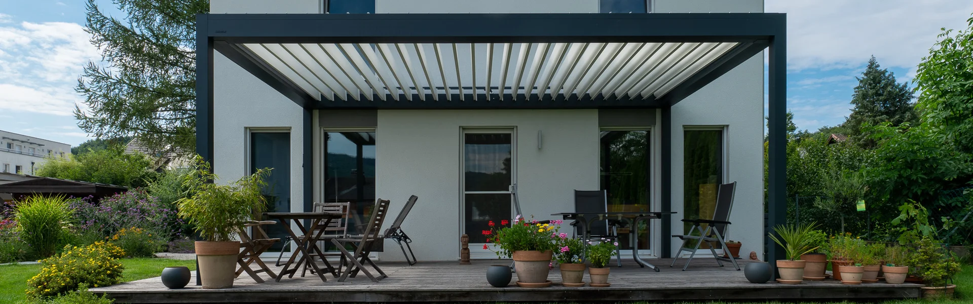 Lamellendach für Ihre Terrasse in Bruck an der Leitha.